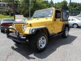 2000 Jeep Wrangler Sport 4x4 Front 3/4 View