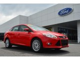 2012 Race Red Ford Focus SEL Sedan #81870458