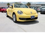 2013 Yellow Rush Volkswagen Beetle 2.5L Convertible #81933112