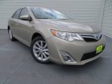 2013 Champagne Mica Toyota Camry Hybrid XLE #81932795