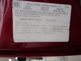 1996 Chevrolet C/K C1500 Extended Cab Info Tag