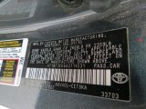 2010 Camry Color Code for Magnetic Gray Metallic - Color Code: 1G3