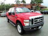 2009 Red Ford F350 Super Duty FX4 Crew Cab 4x4 #81987656