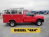 2007 Red Clearcoat Ford F250 Super Duty XL Regular Cab 4x4 Commercial #81988141