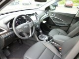 2013 Hyundai Santa Fe Limited AWD Black Interior