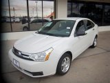 White Suede Ford Focus in 2010