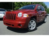 2009 Inferno Red Crystal Pearl Jeep Compass Sport #82098738