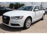 Glacier White Metallic Audi A6 in 2013