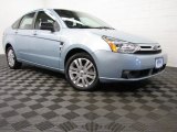 2009 Light Ice Blue Metallic Ford Focus SEL Sedan #82098705