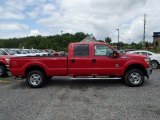 Vermillion Red Ford F250 Super Duty in 2013