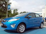 2012 Blue Candy Metallic Ford Fiesta SEL Sedan #82161016