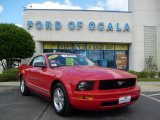 2008 Torch Red Ford Mustang V6 Deluxe Convertible #8189683