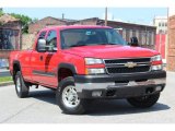 2007 Victory Red Chevrolet Silverado 2500HD Classic LT Extended Cab 4x4 #82161499