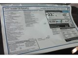 2013 Volkswagen Touareg TDI Executive 4XMotion Window Sticker