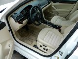 2013 Volkswagen Passat V6 SEL Cornsilk Beige Interior