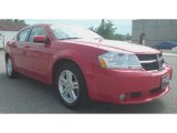 2009 Inferno Red Crystal Pearl Dodge Avenger SXT #82216030