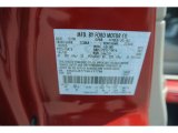 2009 Mariner Color Code for Sangria Red Metallic - Color Code: G2