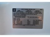 2006 Chevrolet Express LS 3500 Extended Passenger van Info Tag