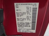 2010 Titan Color Code for Red Alert - Color Code: A20
