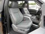 2013 Ford F150 Lariat SuperCrew Steel Gray Interior