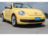 2013 Yellow Rush Volkswagen Beetle 2.5L Convertible #82352694