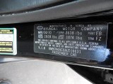 2010 Accent Color Code for Ebony Black - Color Code: EB