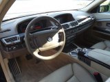 2007 BMW 7 Series 750Li Sedan Cream Beige Interior