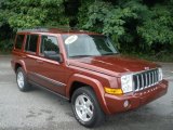 2008 Jeep Commander Red Rock Crystal Pearl