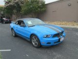 2010 Grabber Blue Ford Mustang V6 Premium Convertible #82389582