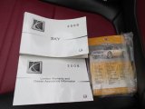 2008 Saturn Sky Red Line Roadster Books/Manuals