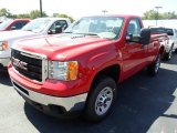 Fire Red GMC Sierra 3500HD in 2013