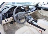 2013 Audi A8 L 3.0T quattro Silk Beige Interior