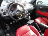 2013 Fiat 500 Abarth Abarth Nero/Rosso/Nero (Black/Red/Black) Interior