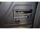 2012 5 Series Color Code for Space Gray Metallic - Color Code: A52
