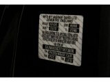 2007 S-Type Color Code for Ebony Black - Color Code: PEC