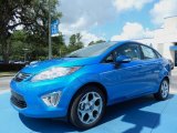 2013 Blue Candy Ford Fiesta Titanium Sedan #82500465