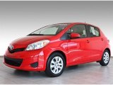 2012 Absolutely Red Toyota Yaris L 5 Door #82501144