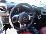 2013 Jeep Wrangler Unlimited Rubicon 10th Anniversary Edition 4x4 Steering Wheel