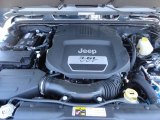 2013 Jeep Wrangler Unlimited Rubicon 10th Anniversary Edition 4x4 3.6 Liter DOHC 24-Valve VVT Pentastar V6 Engine