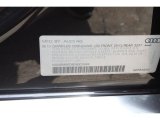 2014 Audi A8 L TDI quattro Info Tag