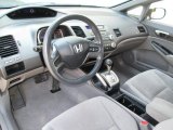 2008 Honda Civic LX Sedan Gray Interior