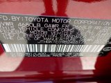 2011 ES Color Code for Matador Red Mica - Color Code: 3R1