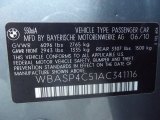 2010 BMW 5 Series 550i xDrive Gran Turismo Info Tag