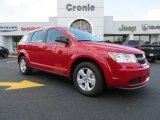 2013 Brilliant Red Tri-Coat Pearl Dodge Journey American Value Package #82553966