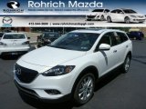 2013 Crystal White Pearl Mica Mazda CX-9 Grand Touring AWD #82553818