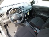 2014 Nissan Versa 1.6 S Plus Sedan Charcoal Interior