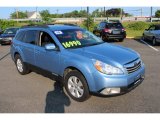 Sky Blue Metallic Subaru Outback in 2010