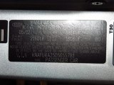 2013 Forte Color Code for Bright Silver - Color Code: 3D