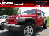 2009 Flame Red Jeep Wrangler Unlimited X #82672726