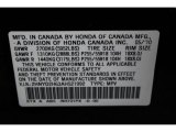 2010 MDX Color Code for Crystal Black Pearl - Color Code: NH731PX